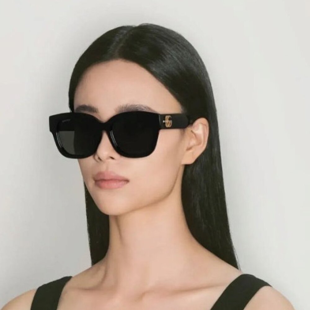 🕶️ New Gucci GG1550SK 001 Sunglasses - Black Frame, Grey Lenses - Picture 3 of 9